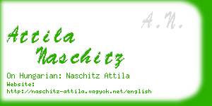 attila naschitz business card